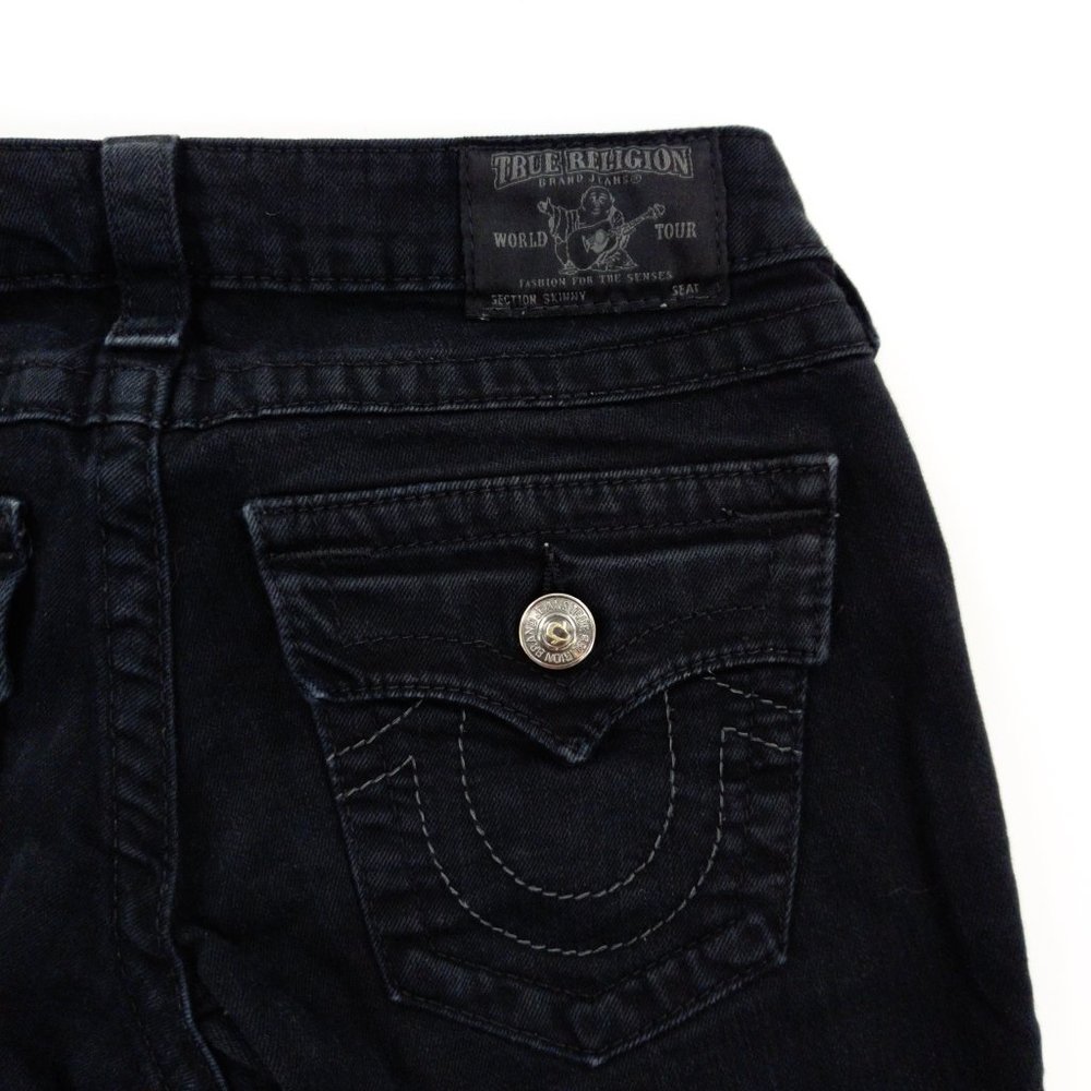True Religion Jeans Women's 25 Black Skinny Denim - Picture 6 of 10
